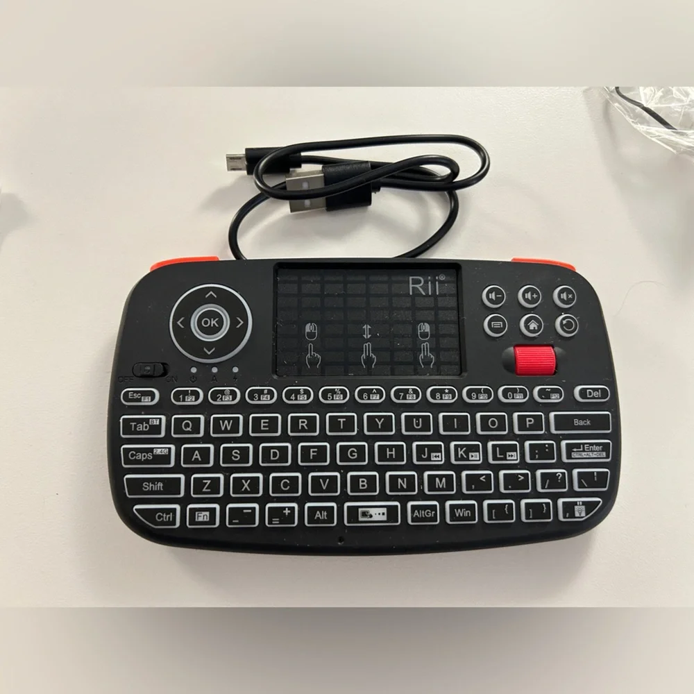 Black Wireless Tablet Keyboard with Touchpad